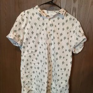 George slim fit cactus button up